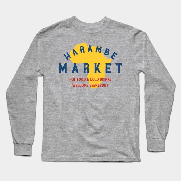 Harambe Market Long Sleeve T-Shirt by stuffsarahmakes